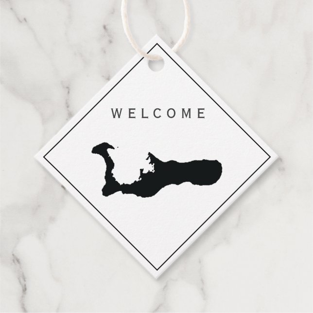 Grand Cayman Welcome Bag Gift Tag Wedding Weekend (Front)