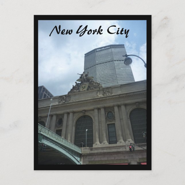 grand central building postcard (Front)