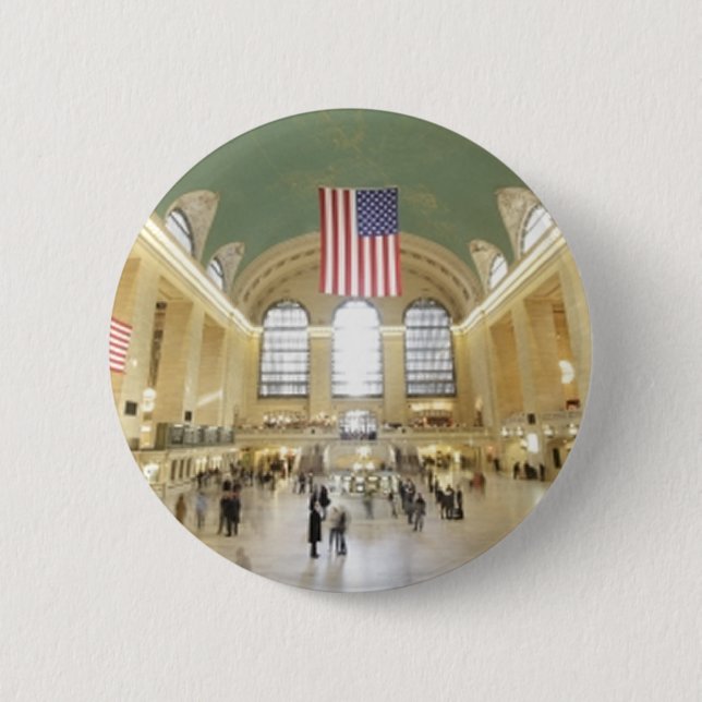 Grand Central Station 6 Cm Round Badge (Front)