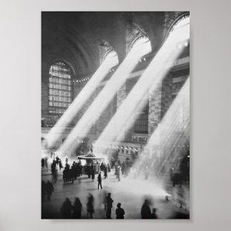 Grand Central Station, Black and White Vintage Poster