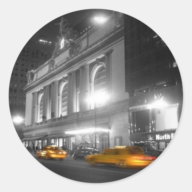Grand Central Station New York Classic Round Sticker (Front)