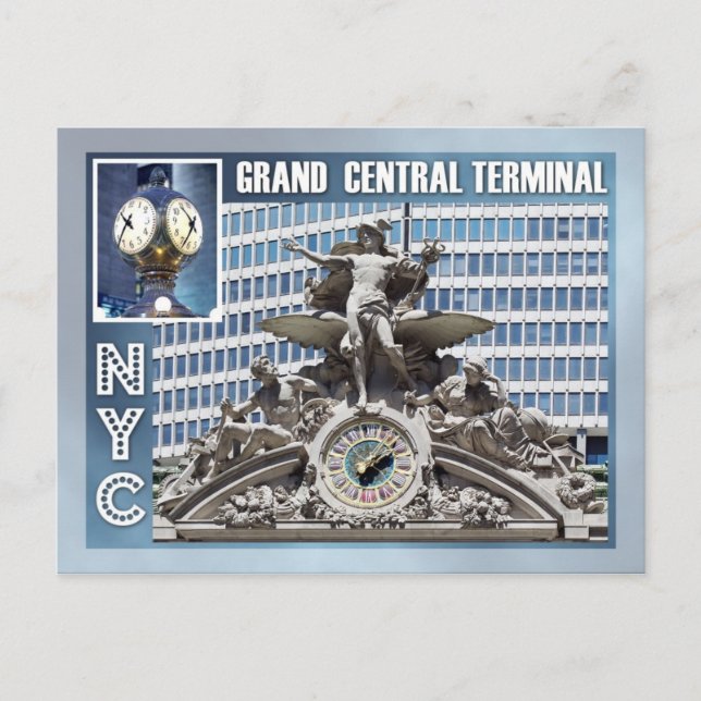 Grand Central Terminal, NYC Postcard (Front)