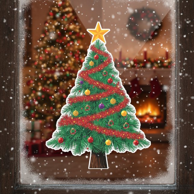 Grand Christmas Tree Window Cling (Grand Christmas Tree Window Cling)