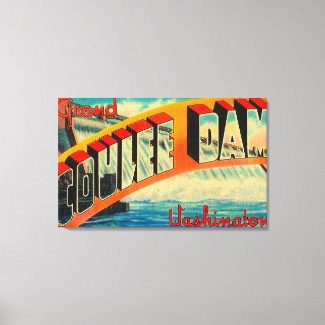 Grand Coulee Dam, Washington Canvas Print (Front)