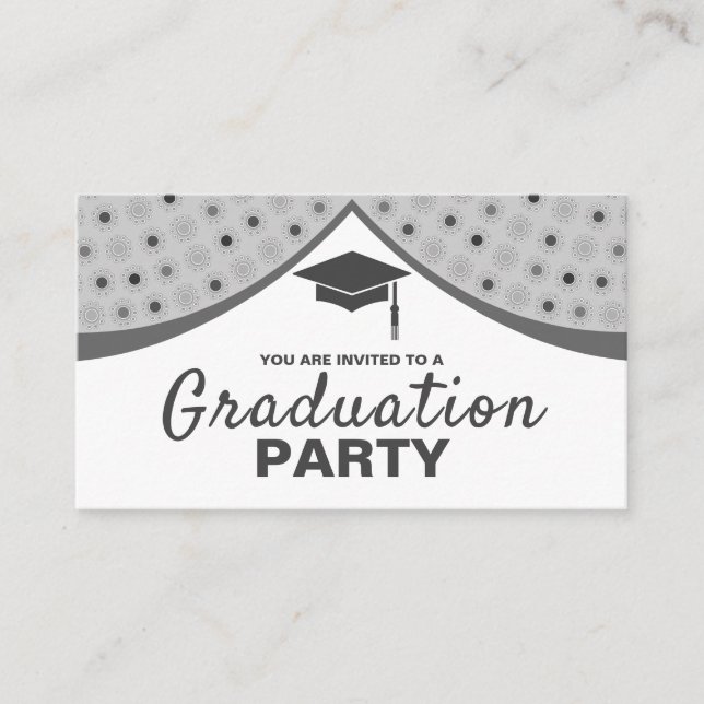 Grand Curtains, Graduation Party Ticket Invitation (Front)