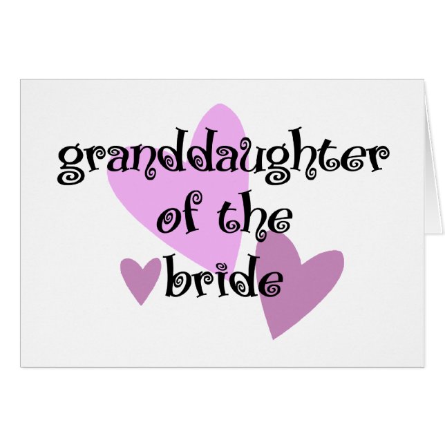 Grand Daughter of the Bride (Front Horizontal)