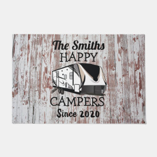 Grand Design Trailer Doormat with Rustic Bkgd