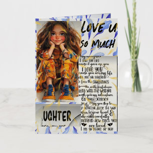 GRAND DOUGHTER IMMAGE  FOIL GREETING CARD