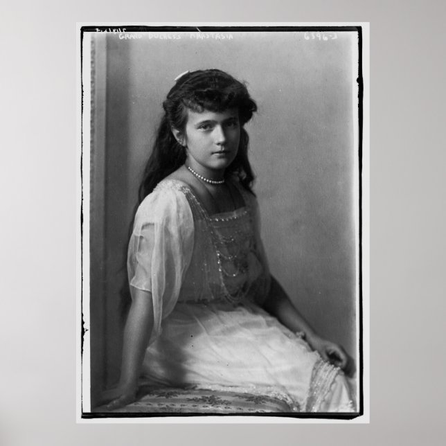 Grand Duchess Anastasia Nikolaevna of Russia Poster (Front)