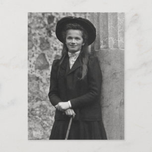Grand Duchess Olga Romanov Russia with cane Postcard