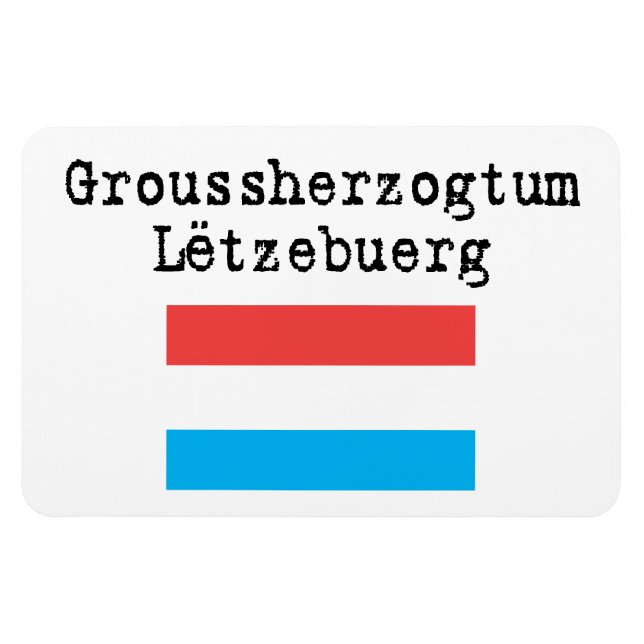 Grand Duchy of Luxembourg flexible magnet (Horizontal)