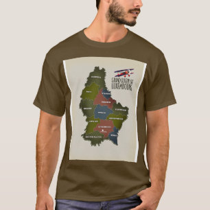Grand Duchy of Luxembourg map 1 T-Shirt