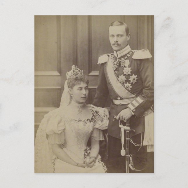 Grand Duke & Grand Duchess Victoria Melita Hessen Postcard (Front)