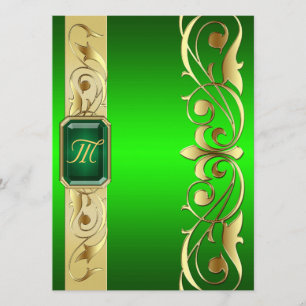Grand Duke Green Jewel Gold & Green Invitation