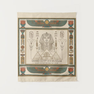 Grand Egyptian Museum Egypt Heritage Design  Tapestry