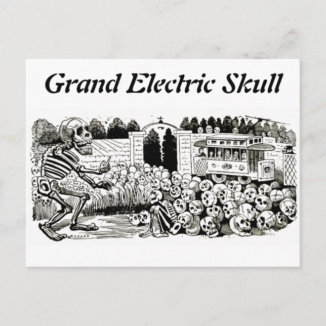Grand Electric Skull postcard (Front)
