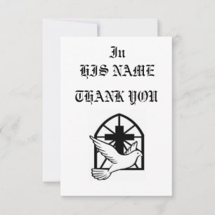 GRAND EMPIRE MONOGRAM ESTATES THANK YOU CARD