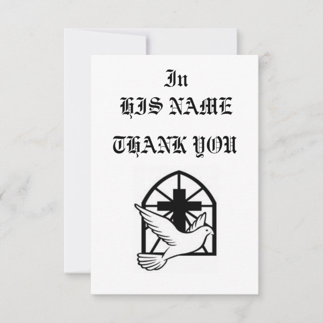 GRAND EMPIRE MONOGRAM ESTATES THANK YOU CARD (Front)