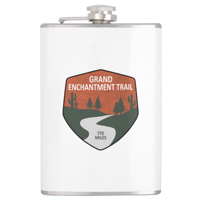 Grand Enchantment Trail Hip Flask (Front)