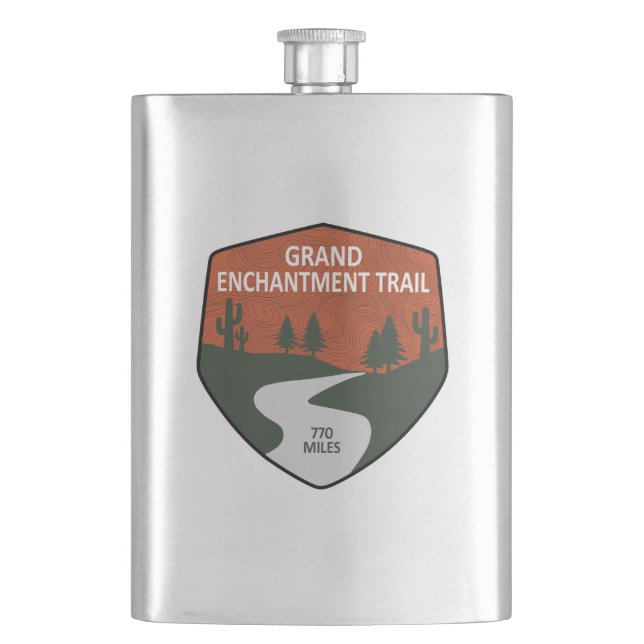 Grand Enchantment Trail Hip Flask (Front)