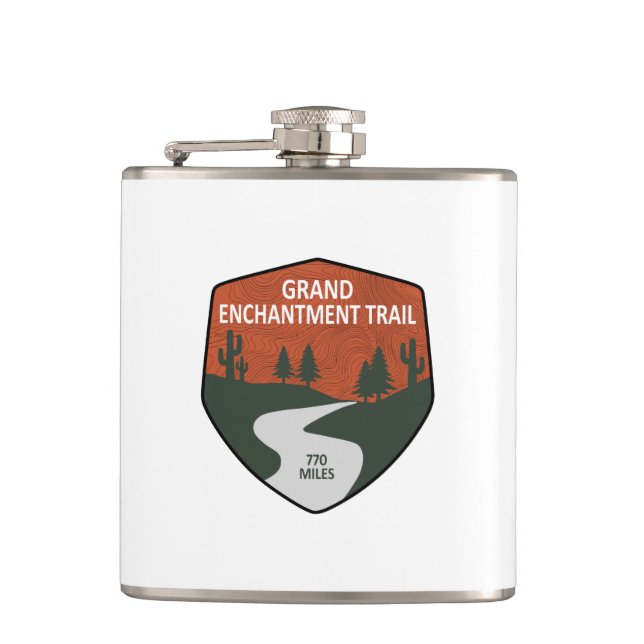 Grand Enchantment Trail Hip Flask (Front)