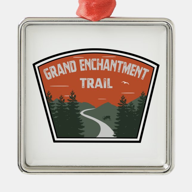 Grand Enchantment Trail Metal Tree Decoration (Front)