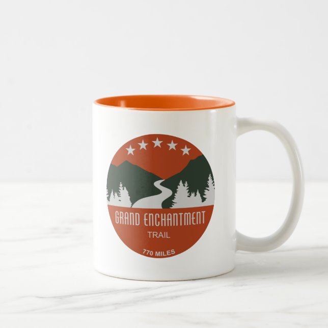 Grand Enchantment Trail Two-Tone Coffee Mug (Right)