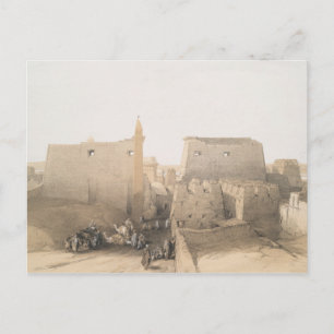 Grand Entrance to the Luxor Temple, Egypt Postcard
