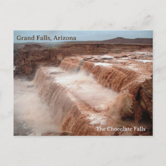 Grand Falls - Chocolate Falls, Arizona Postcard