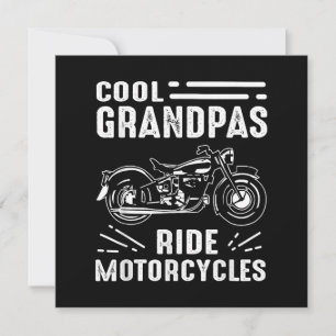 Grand Father Biker Invitation