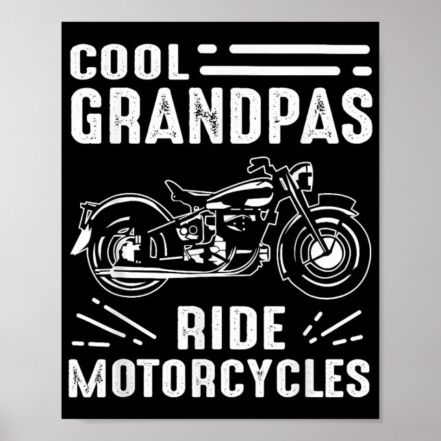 Grand Father Biker Poster (Front)