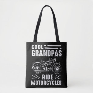 Grand Father Biker Tote Bag