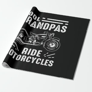 Grand Father Biker Wrapping Paper