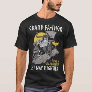 Grand Fathor Cool Saying Father s Day Costume Vik T-Shirt