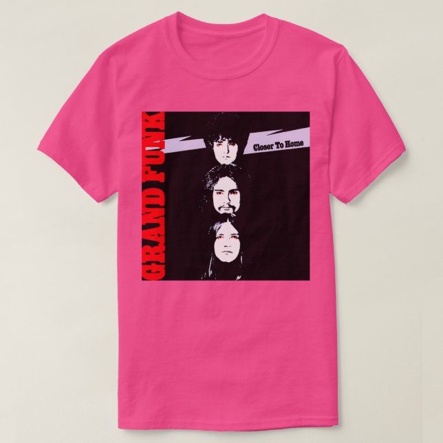 Grand Funk Railroad Closer To Home Sticker T-Shirt (Design Front)