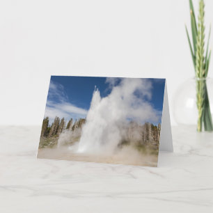 Grand Geyser Folded Greeting Card