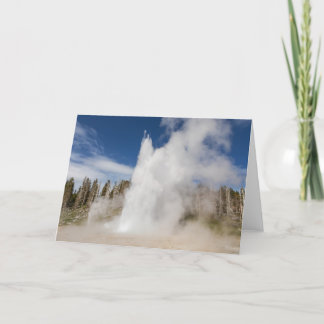 Grand Geyser Folded Greeting Card