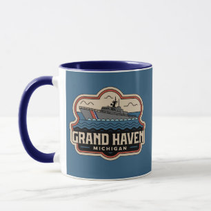 Grand Haven 70s Retro Michigan Vintage Mug