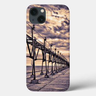Grand Haven lighthouse and pier, Grand Haven iPhone 13 Case