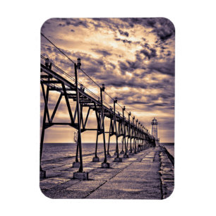 Grand Haven lighthouse and pier, Grand Haven Magnet
