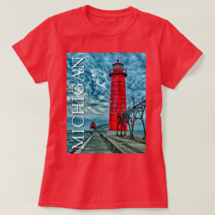 Grand Haven Lighthouse   Michigan T-Shirt