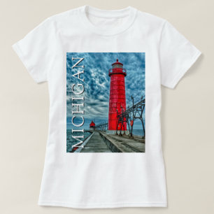Grand Haven Lighthouse   Michigan T-Shirt
