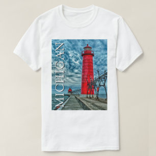 Grand Haven Lighthouse   Michigan T-Shirt