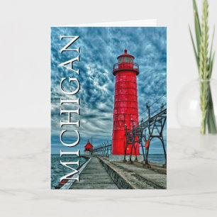 Grand Haven Lighthouse   Michigan   Thank You Card