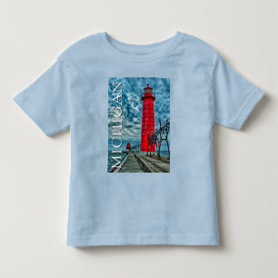 Grand Haven Lighthouse   Michigan Toddler T-Shirt