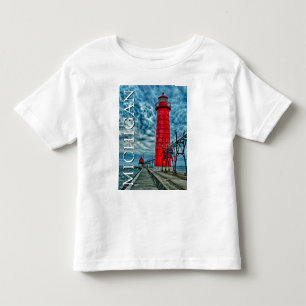 Grand Haven Lighthouse   Michigan Toddler T-Shirt