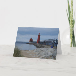 Grand Haven Lighthouses Card