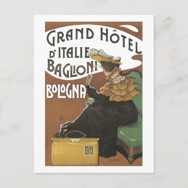 Grand Hotel d'Italie Baglioni Bologna Postcard (Front)