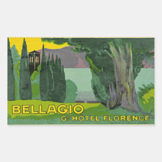 Grand Hotel Florence Rectangular Sticker
