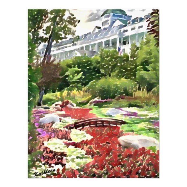 Grand Hotel Mackinac Island - The Secret Garden Photo Print (Front)
